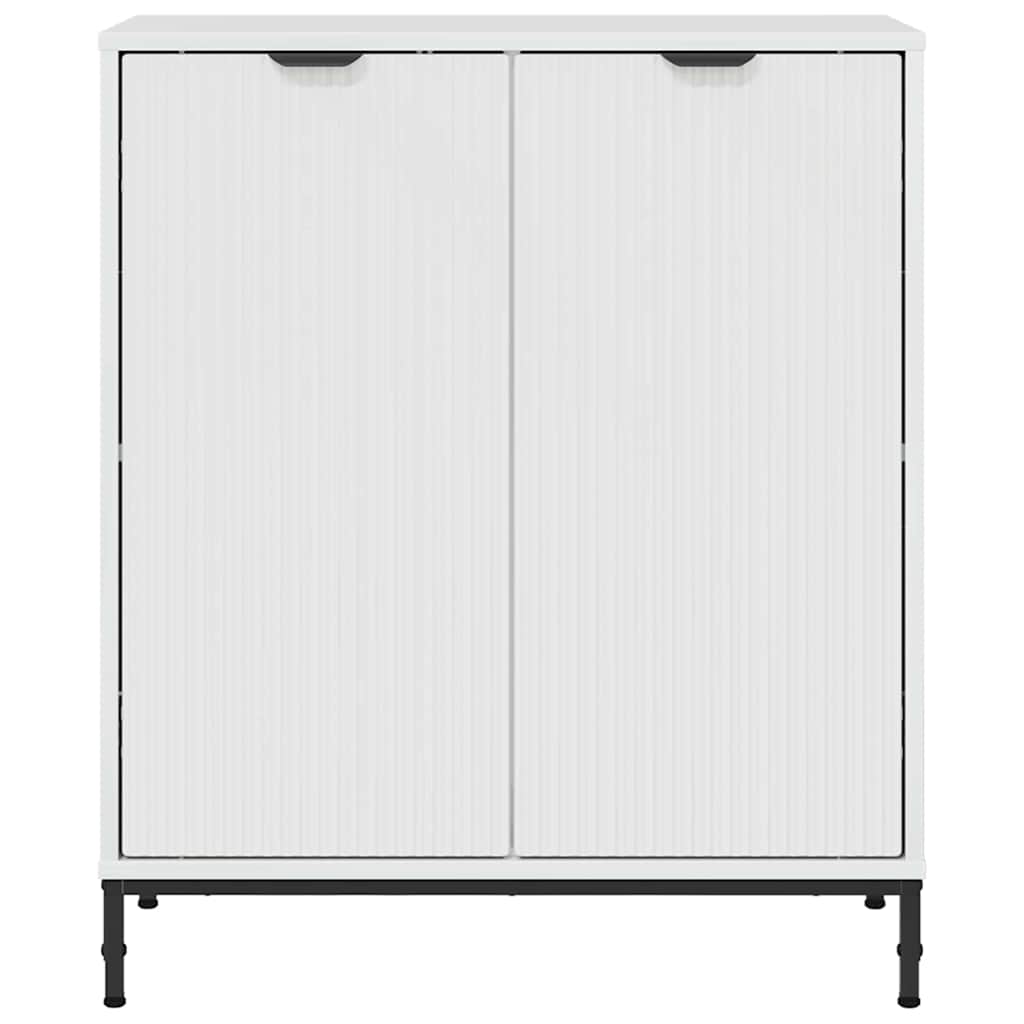 Credenza Bianco Lucido 69,5 x 33 x 82 cm Legno multistrato