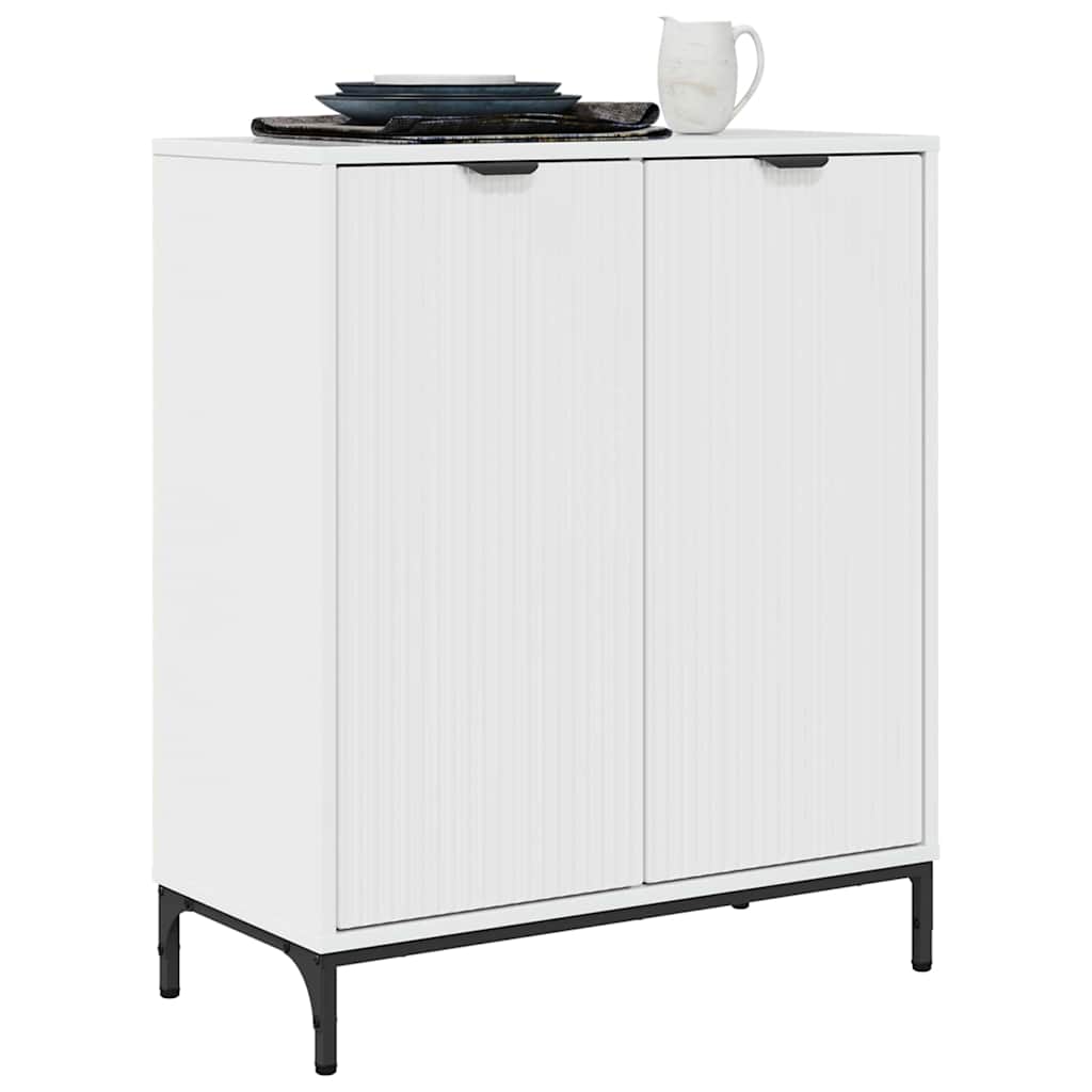 Credenza Bianco Lucido 69,5 x 33 x 82 cm Legno multistrato
