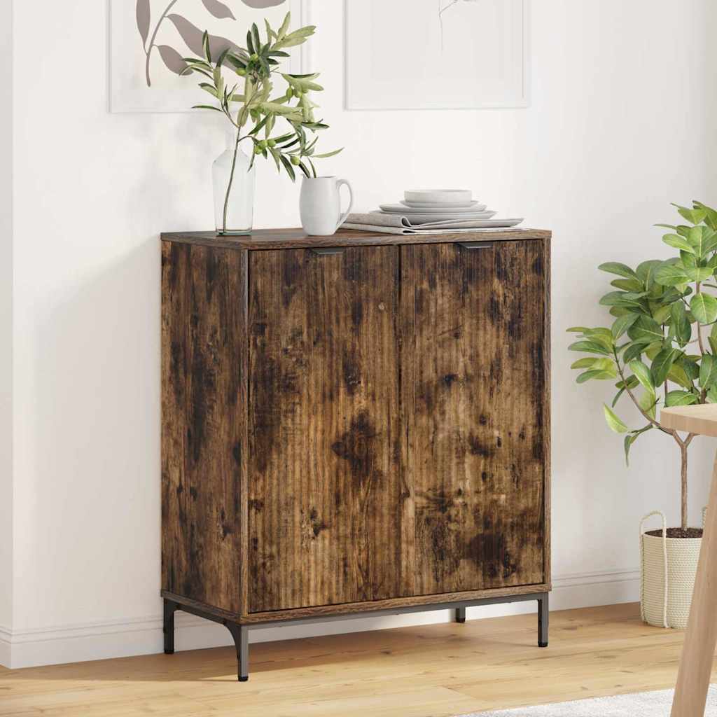 Credenza Rovere fumé 69,5 x 33 x 82 cm Legno multistrato