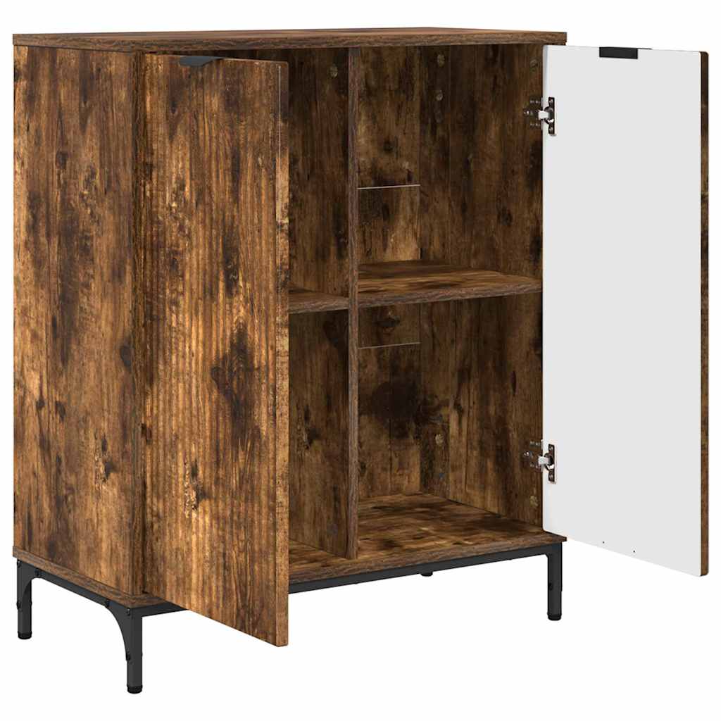 Credenza Rovere fumé 69,5 x 33 x 82 cm Legno multistrato