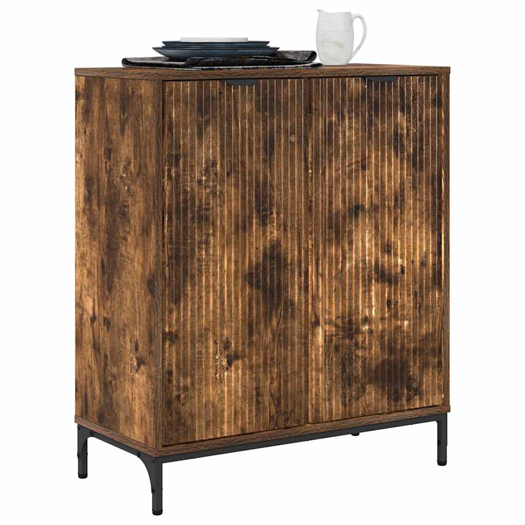Credenza Rovere fumé 69,5 x 33 x 82 cm Legno multistrato