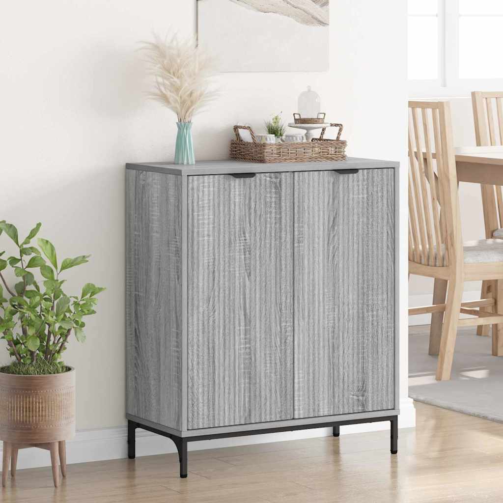 Credenza Grigio Sonoma 69,5 x 33 x 82 cm Legno multistrato