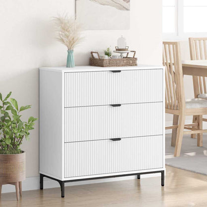 Credenza Bianco 79,5 x 33 x 82 cm Legno multistrato