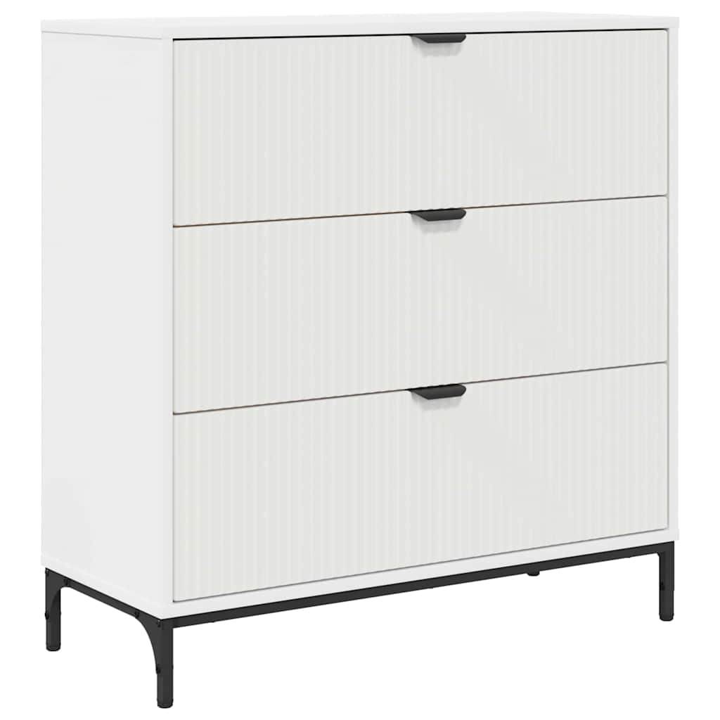 Credenza Bianco 79,5 x 33 x 82 cm Legno multistrato