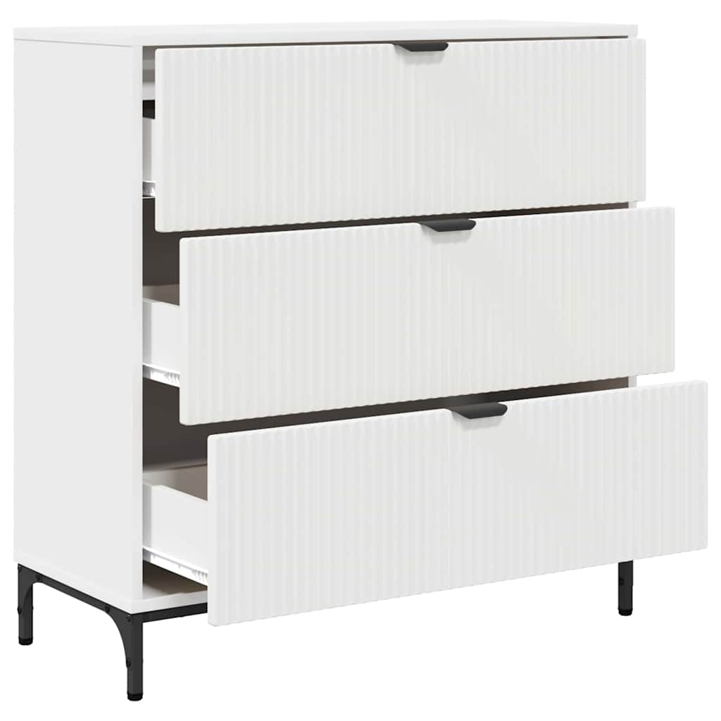 Credenza Bianco 79,5 x 33 x 82 cm Legno multistrato