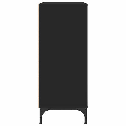 Credenza con cassetto Nero 79,5 x 33 x 82 cm Legno multistrato