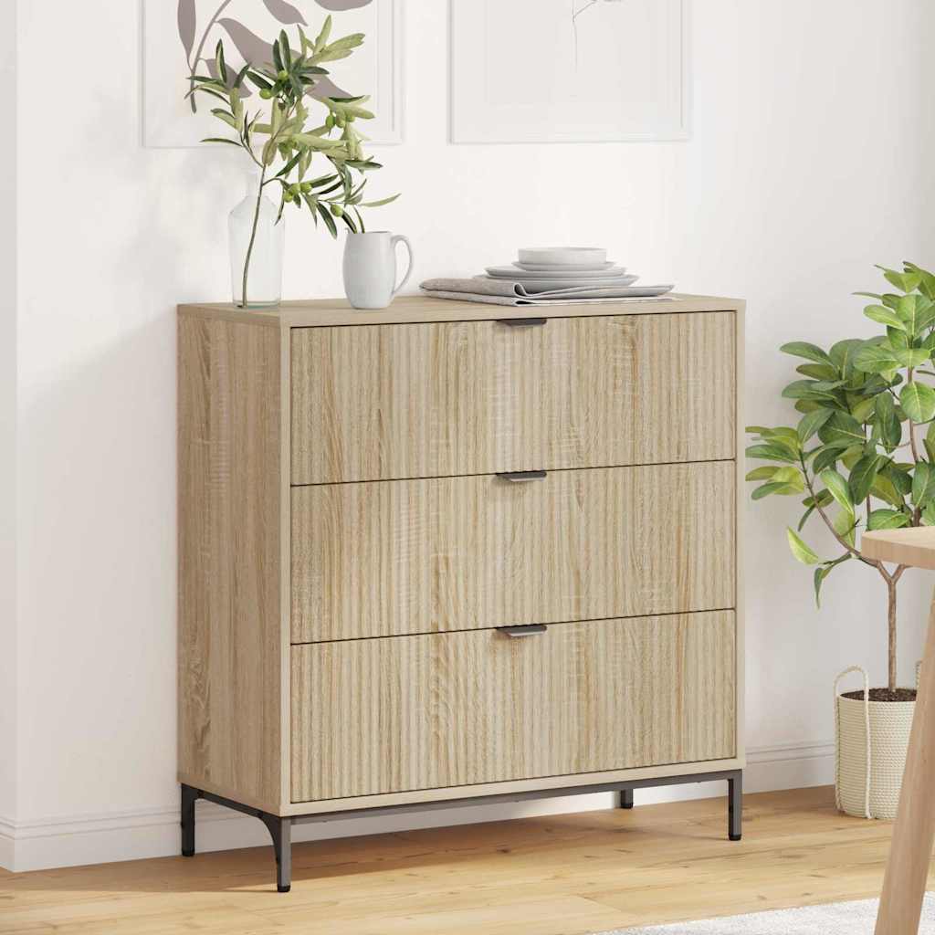 Credenza Rovere Sonoma 79,5 x 33 x 82 cm Legno multistrato