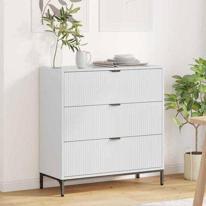 Credenza Bianco Lucido 79,5 x 33 x 82 cm Legno multistrato