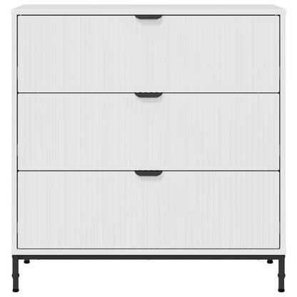 Credenza Bianco Lucido 79,5 x 33 x 82 cm Legno multistrato