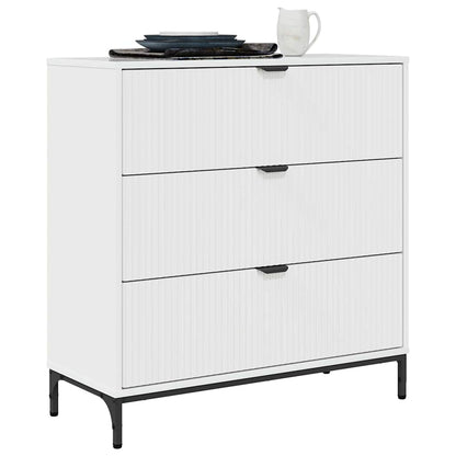 Credenza Bianco Lucido 79,5 x 33 x 82 cm Legno multistrato