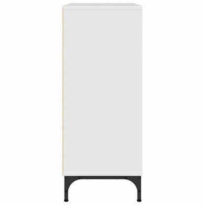 Credenza Bianco Lucido 79,5 x 33 x 82 cm Legno multistrato