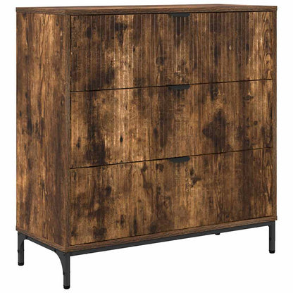 Credenza Rovere fumé 79,5 x 33 x 82 cm Legno multistrato