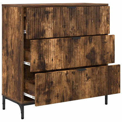 Credenza Rovere fumé 79,5 x 33 x 82 cm Legno multistrato