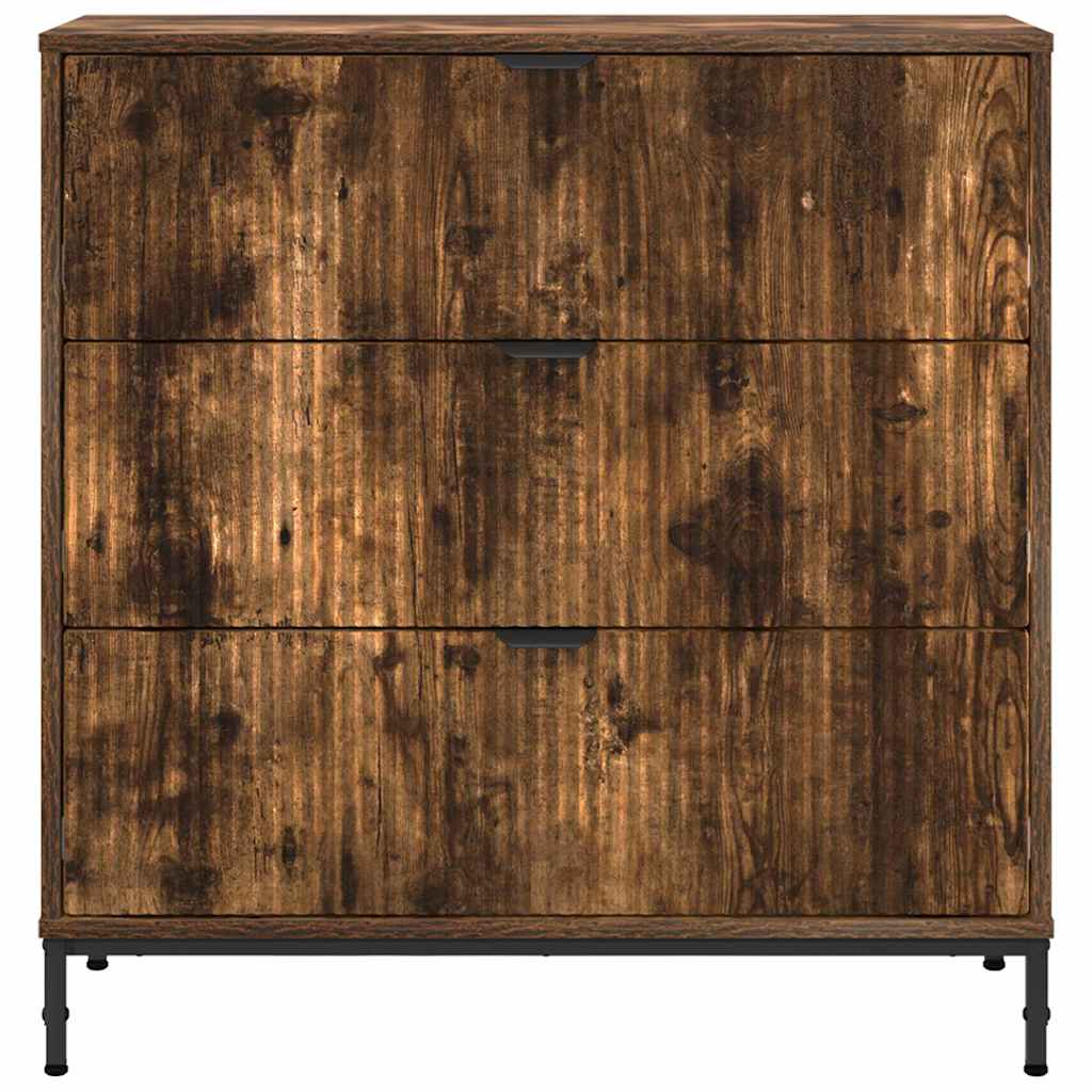 Credenza Rovere fumé 79,5 x 33 x 82 cm Legno multistrato