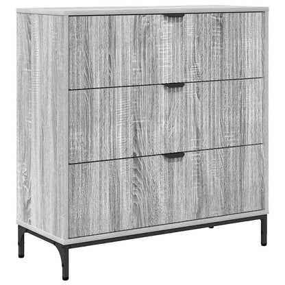 Credenza Grigio Sonoma 79,5 x 33 x 82 cm Legno multistrato