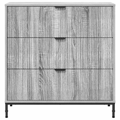 Credenza Grigio Sonoma 79,5 x 33 x 82 cm Legno multistrato