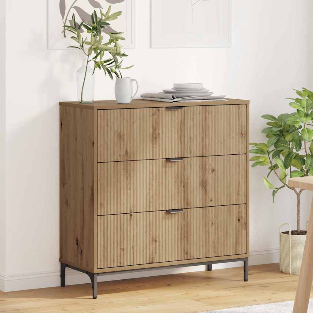 Credenza Rovere artigianale 79,5 x 33 x 82 cm Legno multistrato