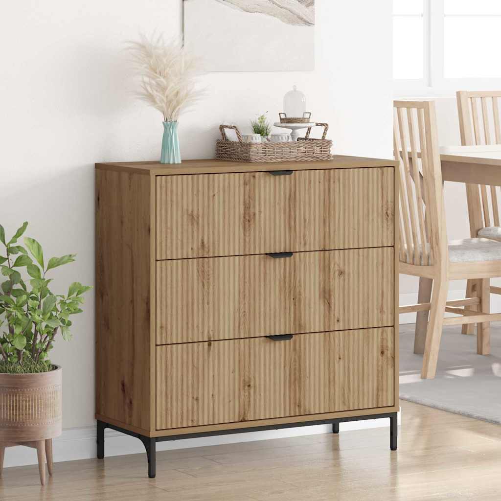 Credenza Rovere artigianale 79,5 x 33 x 82 cm Legno multistrato