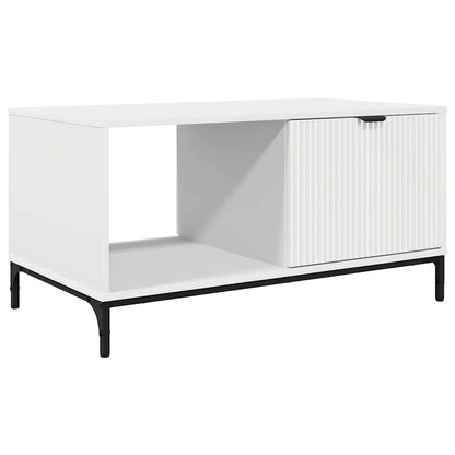 Tavolino da salotto Bianco 90 x 49 x 46 cm Legno multistrato | homemem39