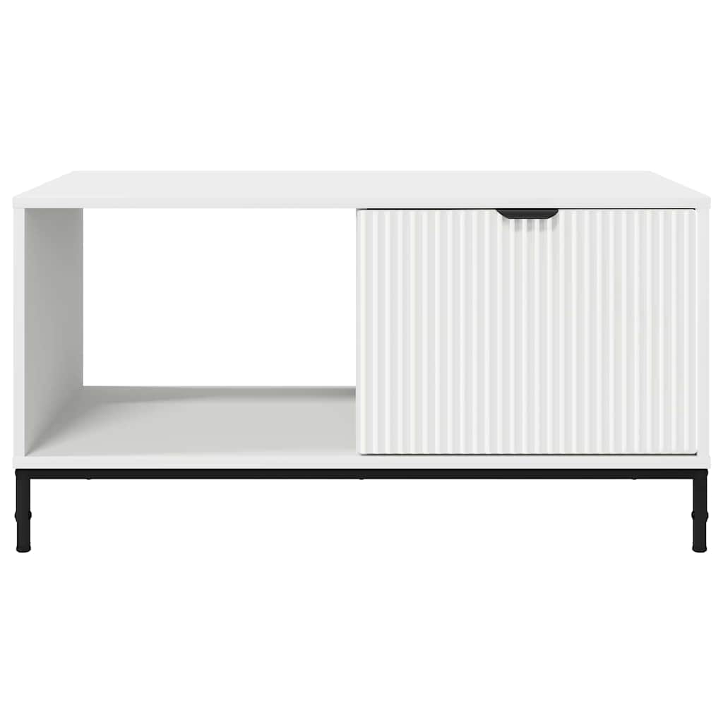 Tavolino da salotto Bianco 90 x 49 x 46 cm Legno multistrato | homemem39