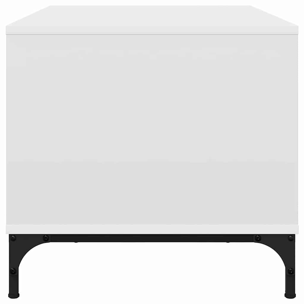 Tavolino da salotto Bianco 90 x 49 x 46 cm Legno multistrato | homemem39