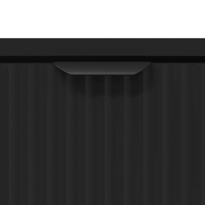 Tavolino da salotto con cassetto Rovere Nero 90 x 49 x 46 cm