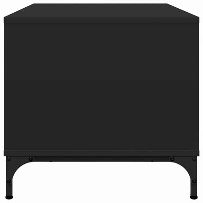 Tavolino da salotto con cassetto Rovere Nero 90 x 49 x 46 cm | homemem39