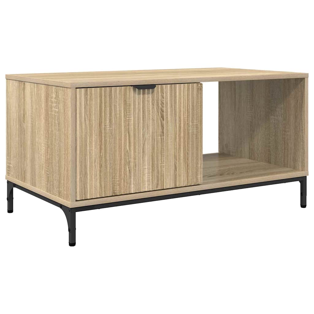 Tavolino da salotto con cassetto Rovere Sonoma 90 x 49 x 46 cm | homemem39