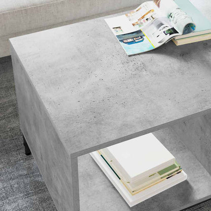 Tavolino da salotto con cassetto Grigio cemento 90 x 49 x 46 cm | homemem39