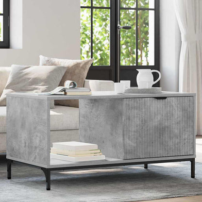 Tavolino da salotto con cassetto Grigio cemento 90 x 49 x 46 cm | homemem39
