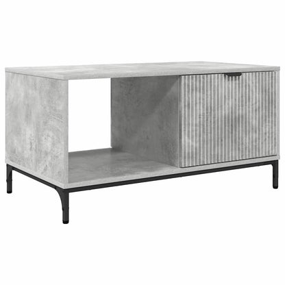 Tavolino da salotto con cassetto Grigio cemento 90 x 49 x 46 cm | homemem39