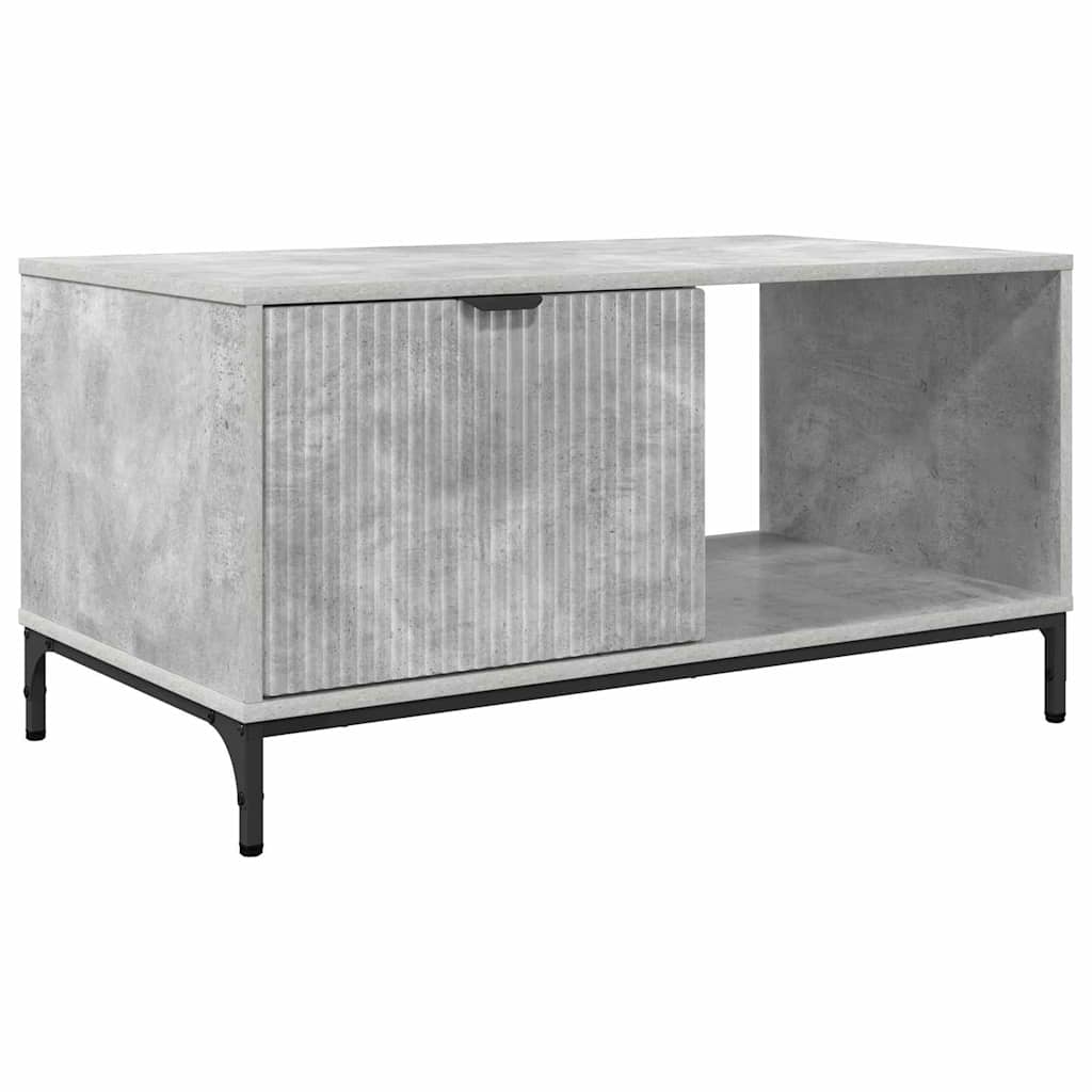 Tavolino da salotto con cassetto Grigio cemento 90 x 49 x 46 cm | homemem39