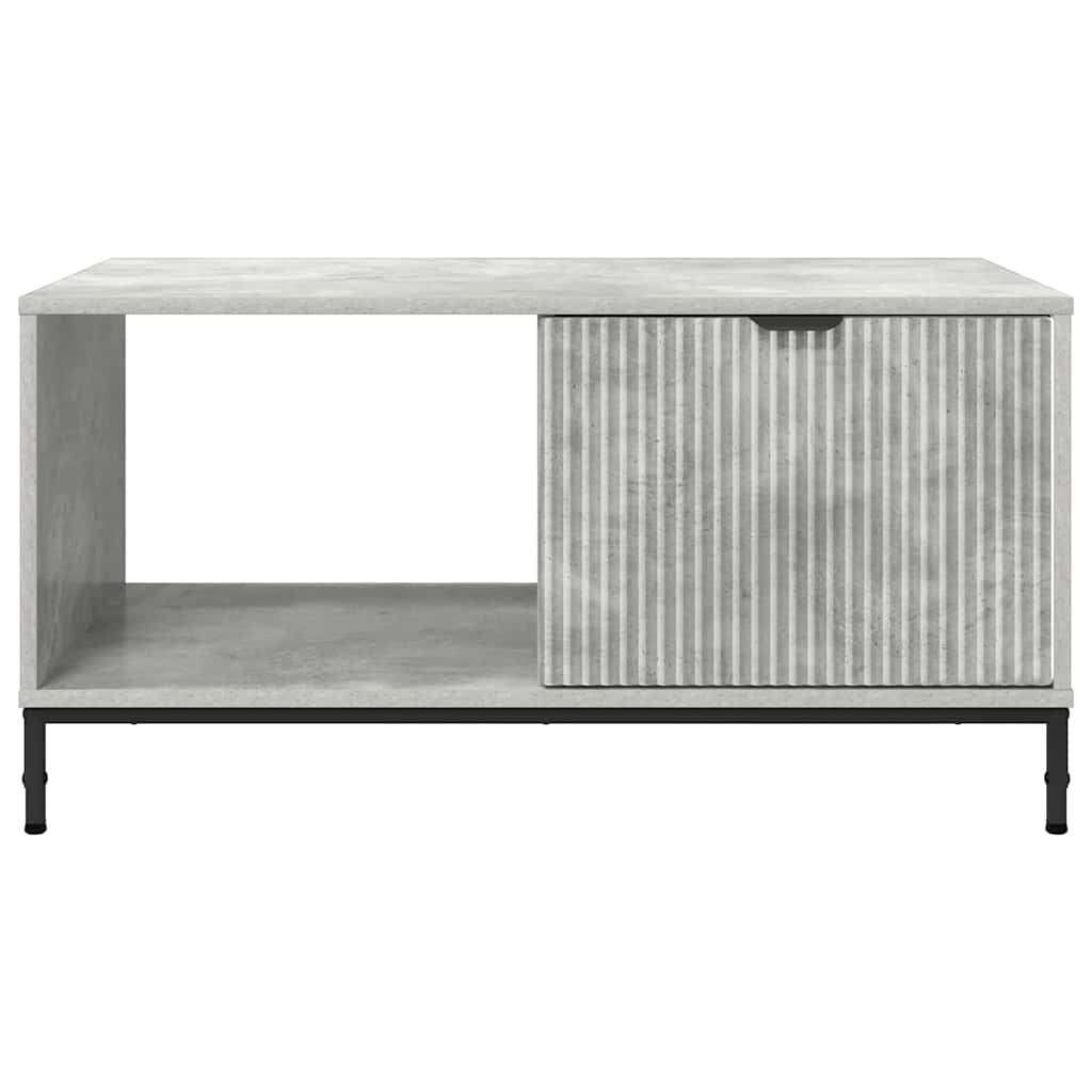 Tavolino da salotto con cassetto Grigio cemento 90 x 49 x 46 cm | homemem39