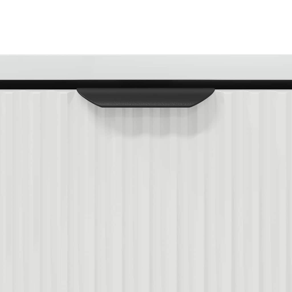 Tavolino da salotto con cassetto Bianco Lucido 90 x 49 x 46 cm | homemem39