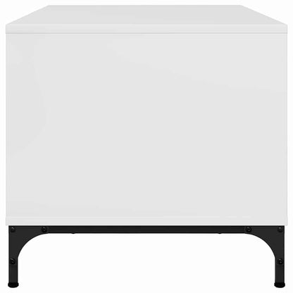 Tavolino da salotto con cassetto Bianco Lucido 90 x 49 x 46 cm | homemem39