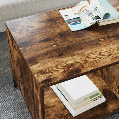 Tavolino da salotto con cassetto Rovere fumé 90 x 49 x 46 cm