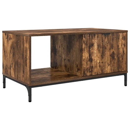 Tavolino da salotto con cassetto Rovere fumé 90 x 49 x 46 cm | homemem39