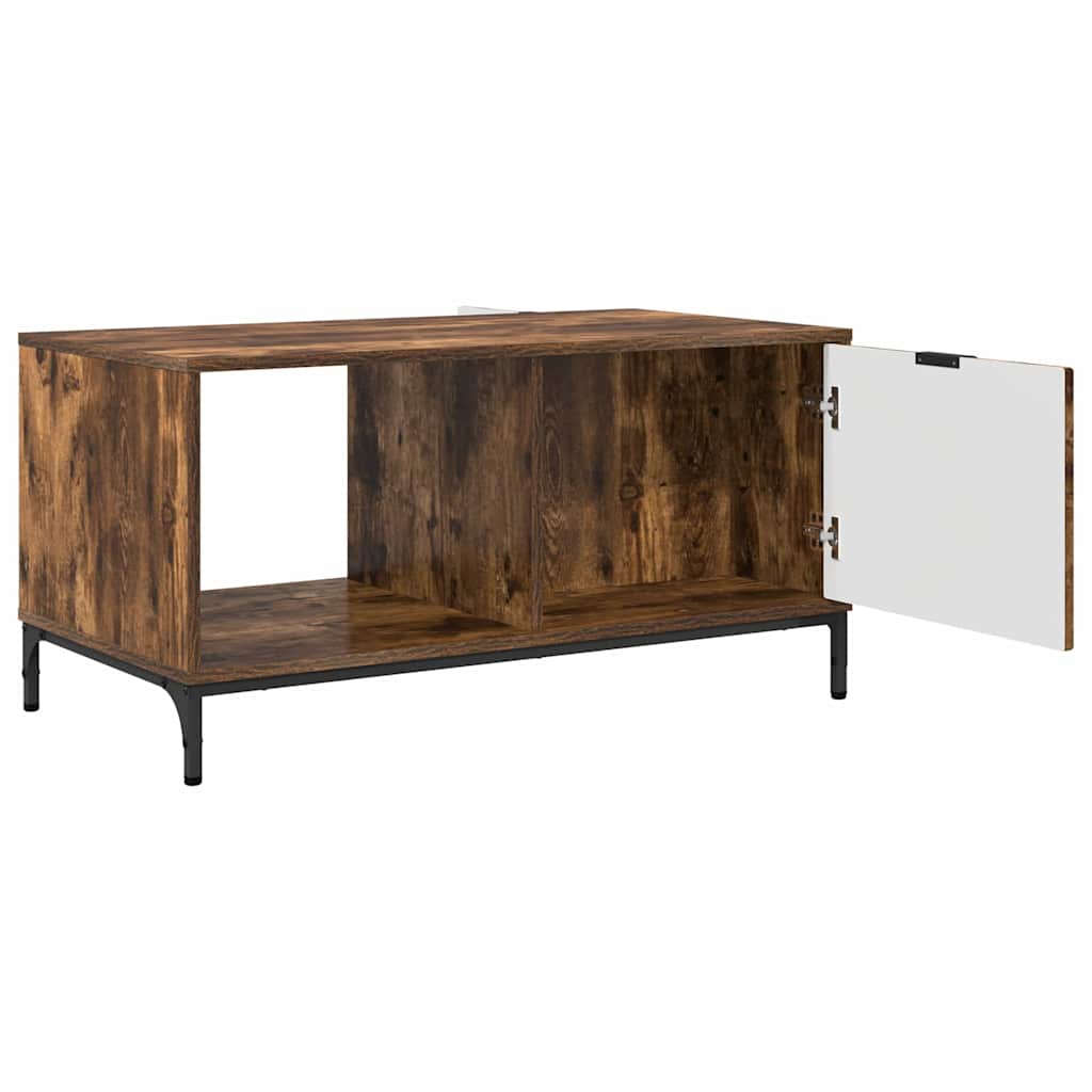Tavolino da salotto con cassetto Rovere fumé 90 x 49 x 46 cm | homemem39