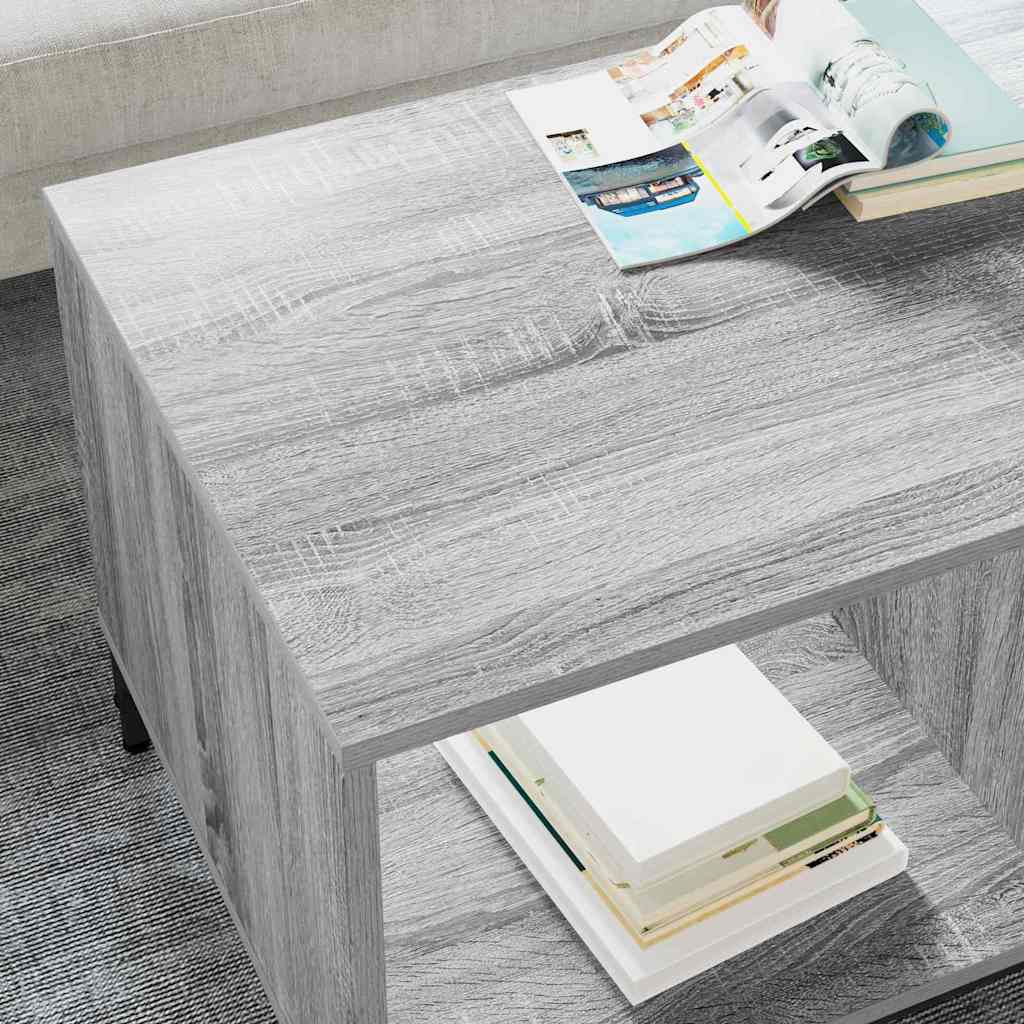 Tavolino da salotto con cassetto Grigio Sonoma 90 x 49 x 46 cm | homemem39