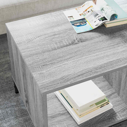 Tavolino da salotto con cassetto Grigio Sonoma 90 x 49 x 46 cm