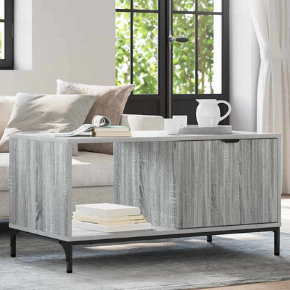 Tavolino da salotto con cassetto Grigio Sonoma 90 x 49 x 46 cm | homemem39