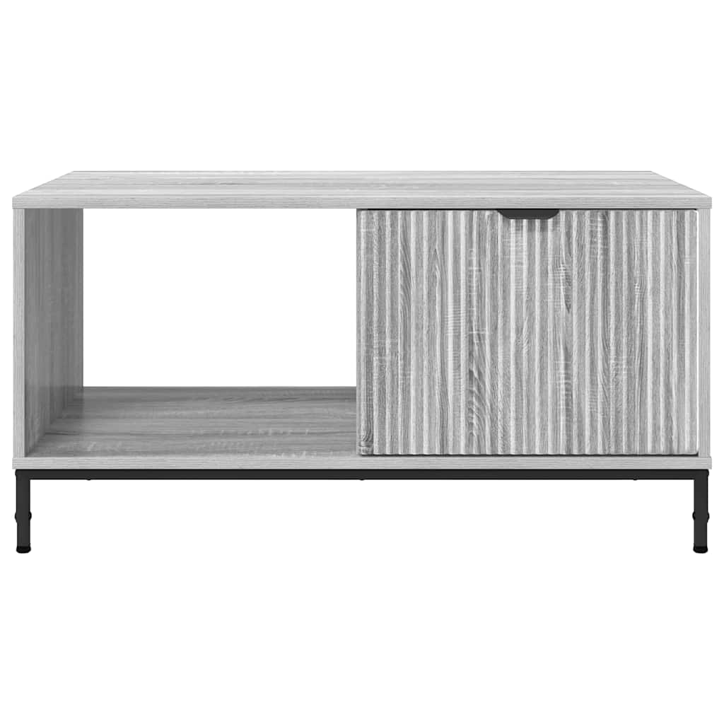 Tavolino da salotto con cassetto Grigio Sonoma 90 x 49 x 46 cm | homemem39