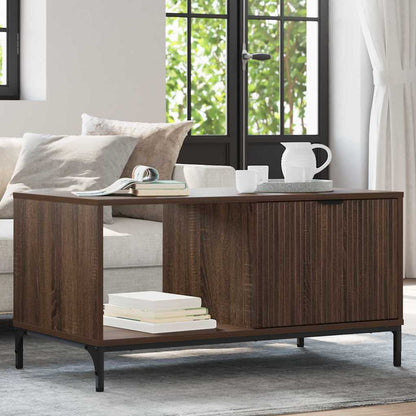 Tavolino da salotto con cassetto Rovere Marrone 90 x 49 x 46 cm | homemem39