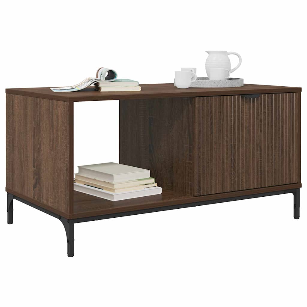 Tavolino da salotto con cassetto Rovere Marrone 90 x 49 x 46 cm | homemem39