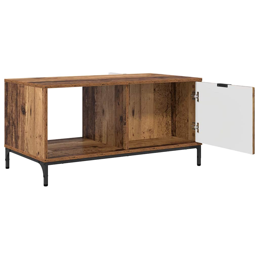 Tavolino da salotto con cassetto Legno vecchio 90 x 49 x 46 cm | homemem39