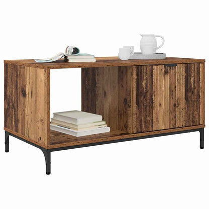 Tavolino da salotto con cassetto Legno vecchio 90 x 49 x 46 cm | homemem39