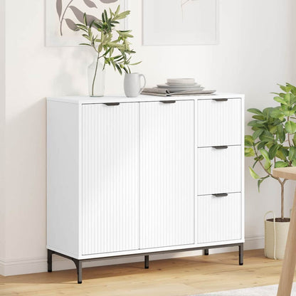 Credenza Bianco 89,5 x 33 x 82 cm Legno multistrato