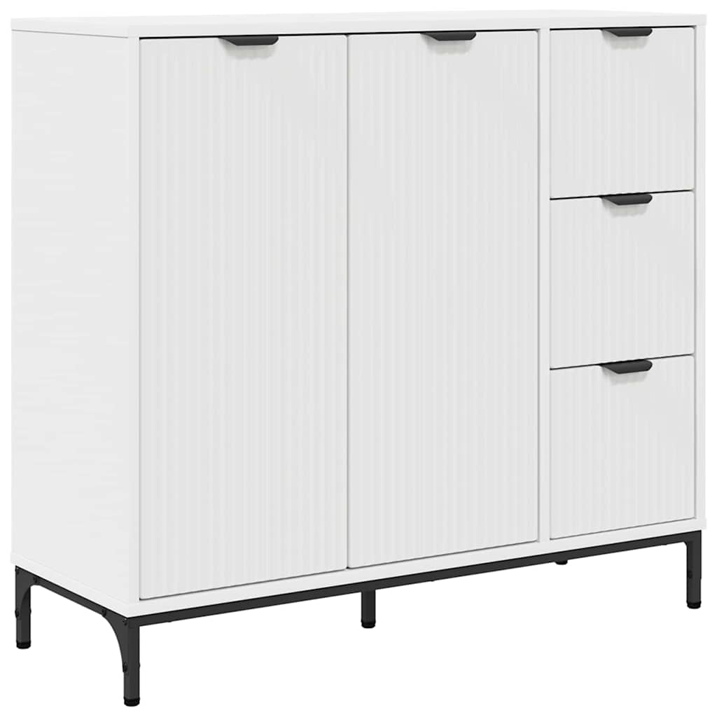 Credenza Bianco 89,5 x 33 x 82 cm Legno multistrato