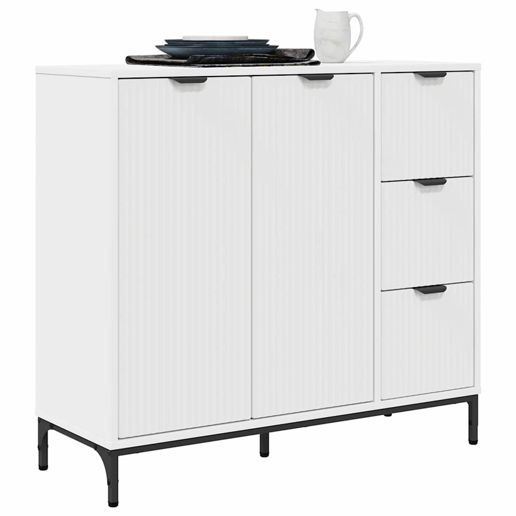 Credenza Bianco 89,5 x 33 x 82 cm Legno multistrato