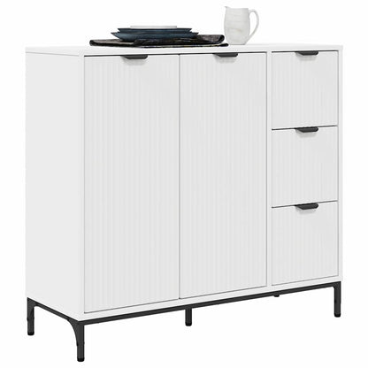 Credenza Bianco 89,5 x 33 x 82 cm Legno multistrato